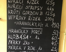 Menu v kempu